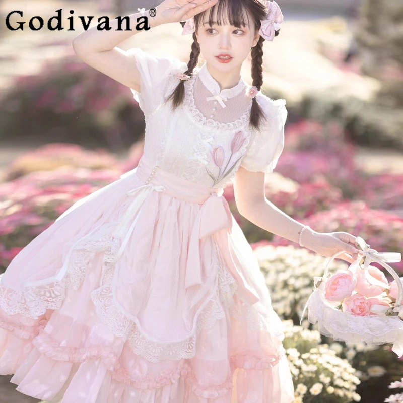 

Original OP Lolita Daily Girl Princess Dress Japanese Style Cute Lolita Sweet Dress Women's High Street Princess Birthday Dress