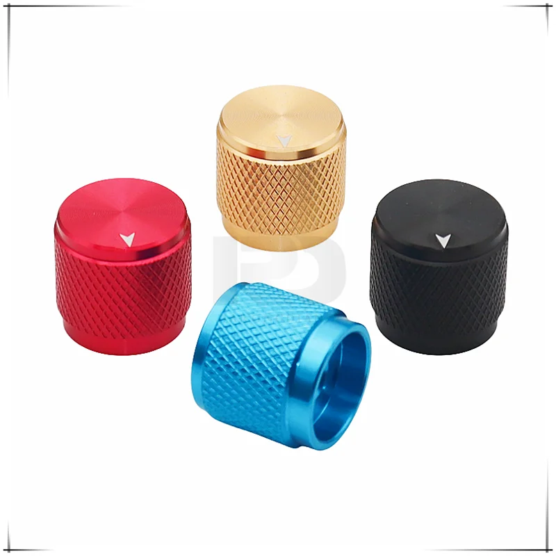 1PCS 17×16mm all aluminum solid core knob cap Potentiometer adjusting cap Volume knob cap round hole 6.0MM