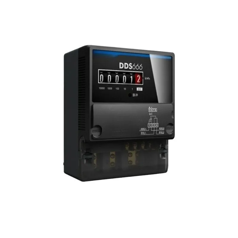 For Household Electronic Active Energy Meter DDS666 Rental Fire Meter Single-phase 220V High-precision Meter