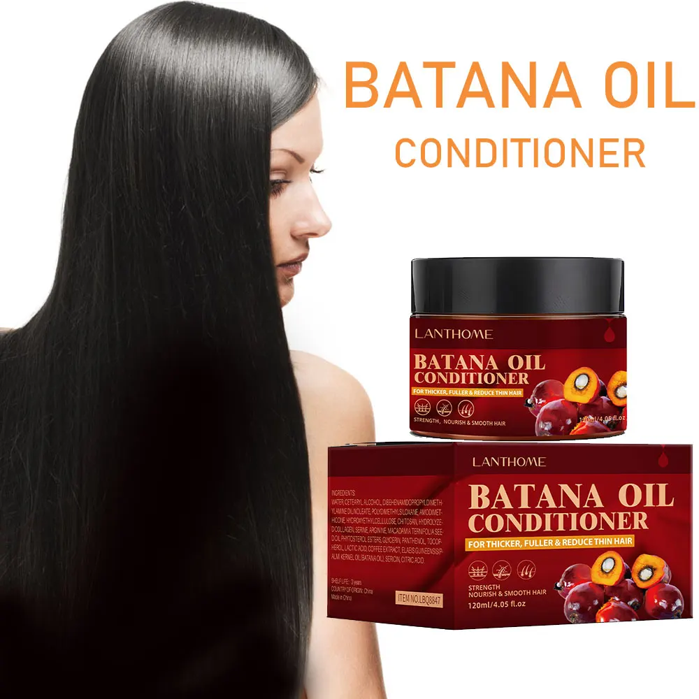 120ML Batana Oil Hair Conditioner Anti Hair Breakage Repair Frizzy Dry Deep Conditioning Smooth Hair Regrowth Moisturizing