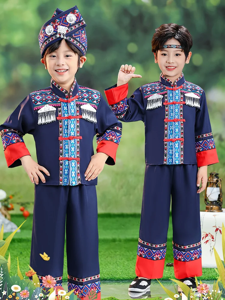 

March 3rd Guangxi Zhuang Boy Toddler 2026 New Sle Zhuang Costume Children's Minori Clothing 3rd March Kindergarten