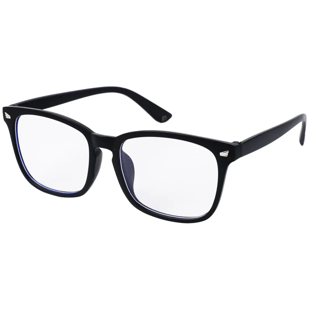 Gafas cuadradas con bloqueo de luz azul para hombre y mujer, anteojos con marco antirayos azules para juegos de ordenador, protección ocular