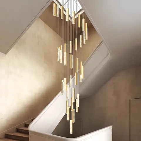 Modern Stair chandelier Pendant lights indoor lighting Ceiling lamp hanging light led Chandeliers for living room indoor lightin
