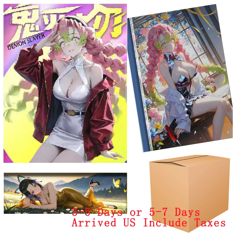 Groothandel Demon Slayer Kaarten Collectie Sexy Anime Speelgoed Kimetsu Yaiba Booster Box Hobby Gift Tcg Card