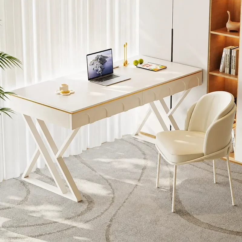 Slate Desk Lamp Modern Luxury Small Apartment Cream Style Study Workbench Household Multi Function Desktop Computer Light