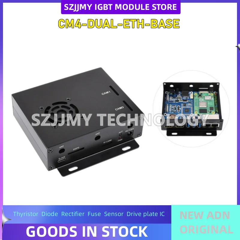 CM4 dual Gigabit Ethernet port expansion board, optional enclosure, HDMI 4K, DSI, dual CSI
