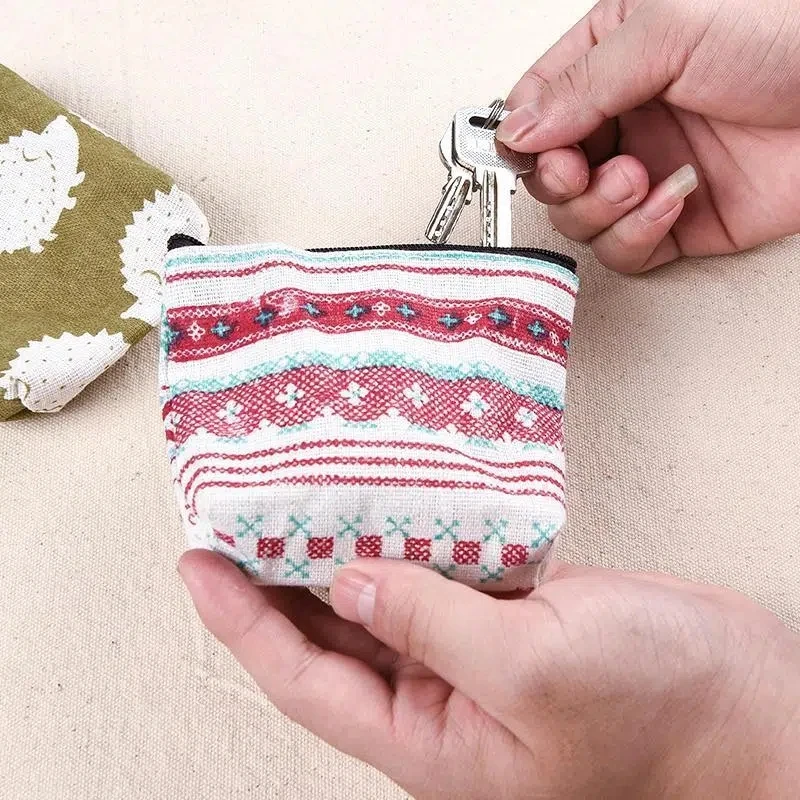 woman man wallets New INS hand holding cute fabric small purse female bag student mini key coin coin purse coin bag cute wallet