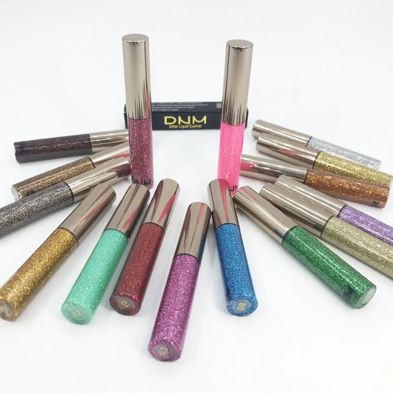 2022 Hot Shiny pearlescent Waterproof Eyeshadow Glitter Liquid Eyeliner Makeup Metallic Eye Liner Long Lasting Cosmetic Tools