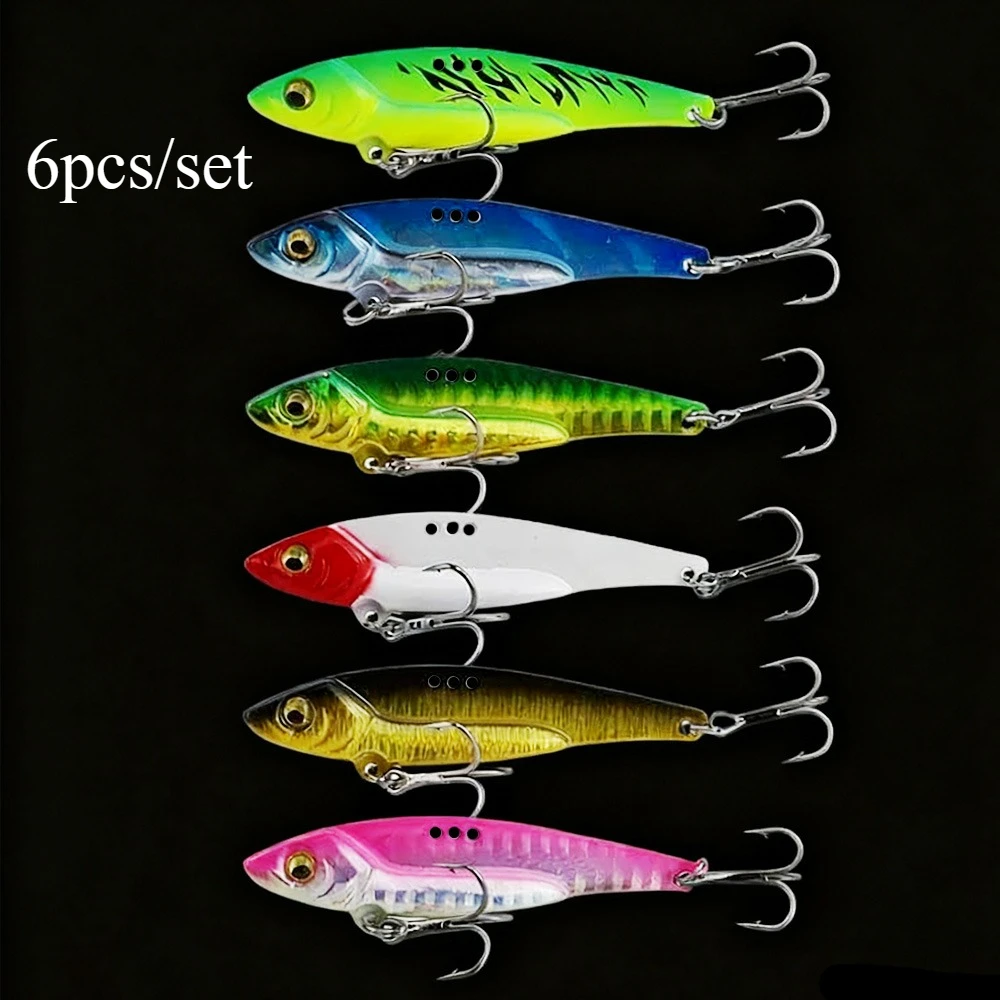 6 teile/satz 20g Metall Jig Angeln Lockt Salzwasser Bass Angeln Lockt VIB Sinking Jigging Löffel Forelle Jigging Köder jigs Salzwasser