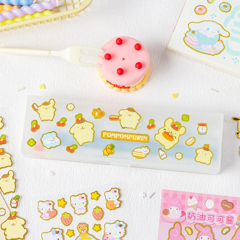 Kawaii Creative Sanrio Stickers Cartoon Decoration Decals Cute Children Reward Sticker Stationery Supplies DIY Stickers Kids Toy