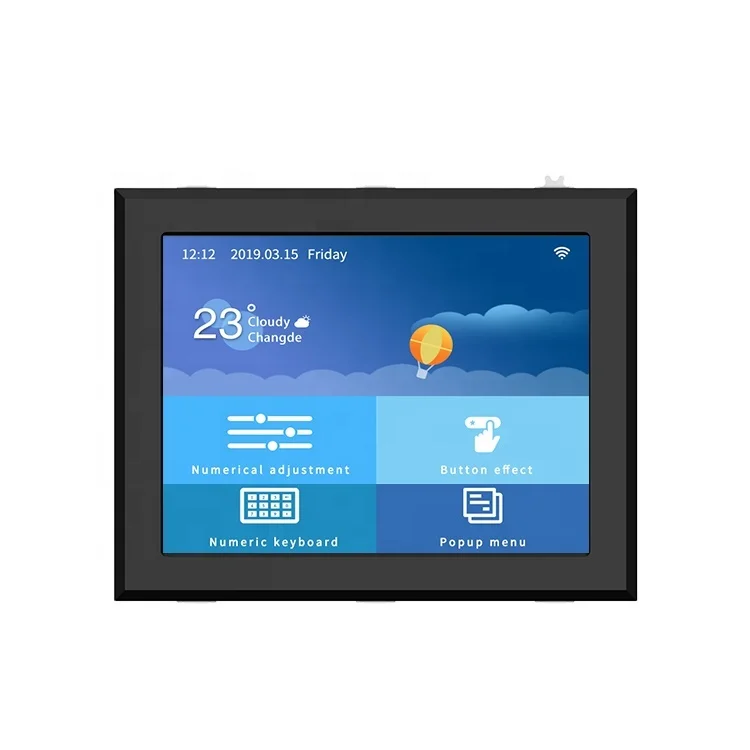 15 Inch 1024*768 IPS TFT LCD Module Water Proof Lcd Display Touch Screen with Enclosure Built in Speaker and RTC