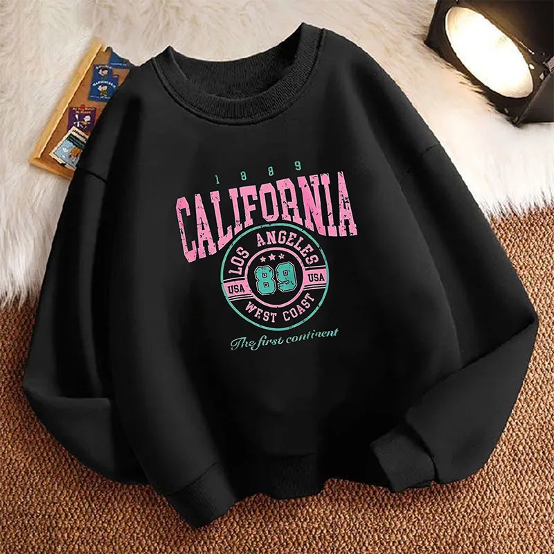 California Los Angeles Fashion Pullover Hoodie Kids 2026 Children's Sweatshirt Hoody Casual Hoodies for Boys Girls Clothes