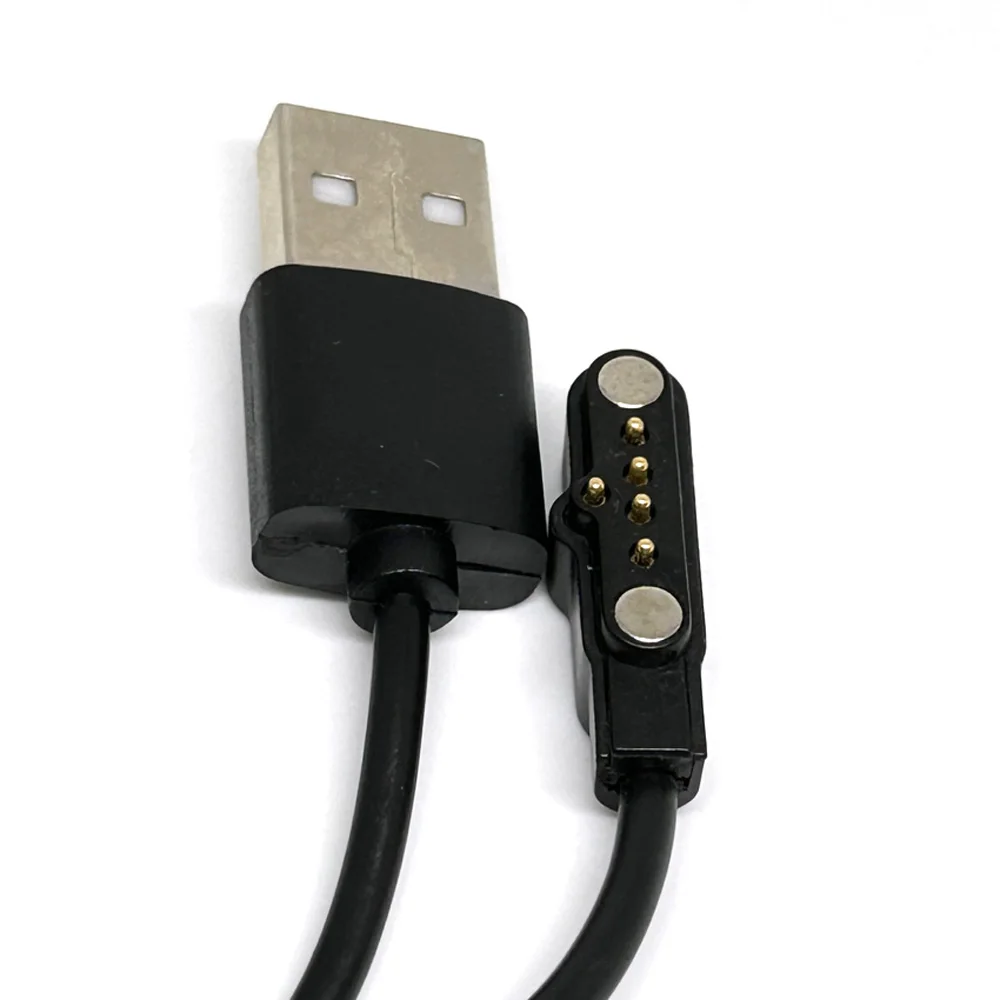 Pogo-Cable de carga magnético para reloj inteligente para niños, Cable de carga USB de 2,54mm para A20, A20S, TD05, V6G, 1 uds, 5 pines