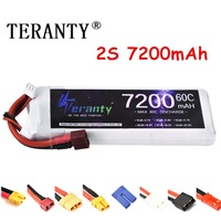 7.4V 7200MAH Lipo Battery 2S 60C For Car Quadcopter FPV Drone RC Plane Boat Toys Parts With XT60 Connector Deans T/Tamiya Plug