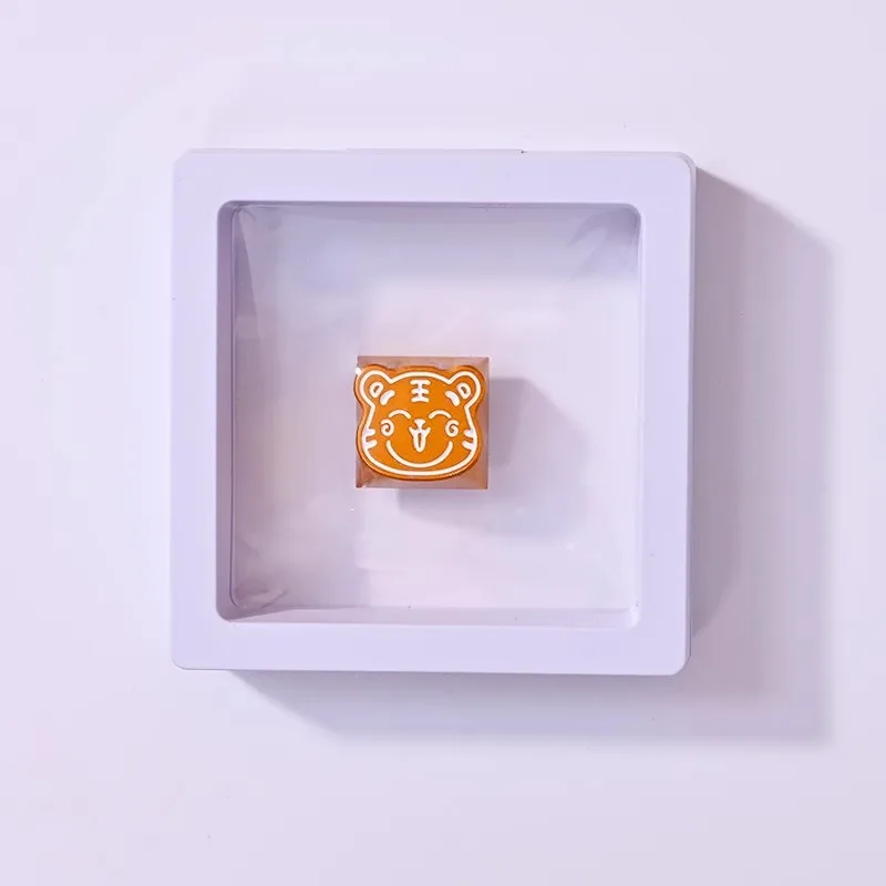 Lovely Little Tiger Keycap Aluminum Oxide R4 Profile Keyboard Keycaps Personalized Tiger Adaptable Mechanical Keyboard Keycaps