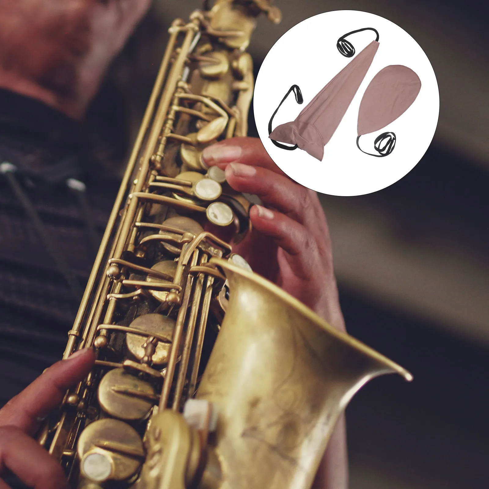 

2 Pcs Saxophone Cleaning Care Towel Cloth Clarinet Flute Supplies Fabric Cleaner