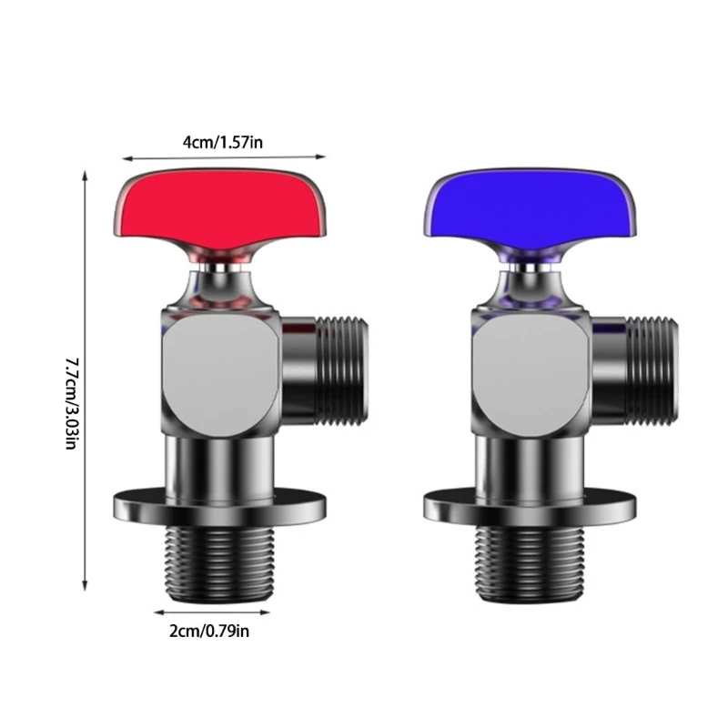 Turn Stop Valves Bathroom High Flows Hot/Cold Water Shut Down Valves 517A