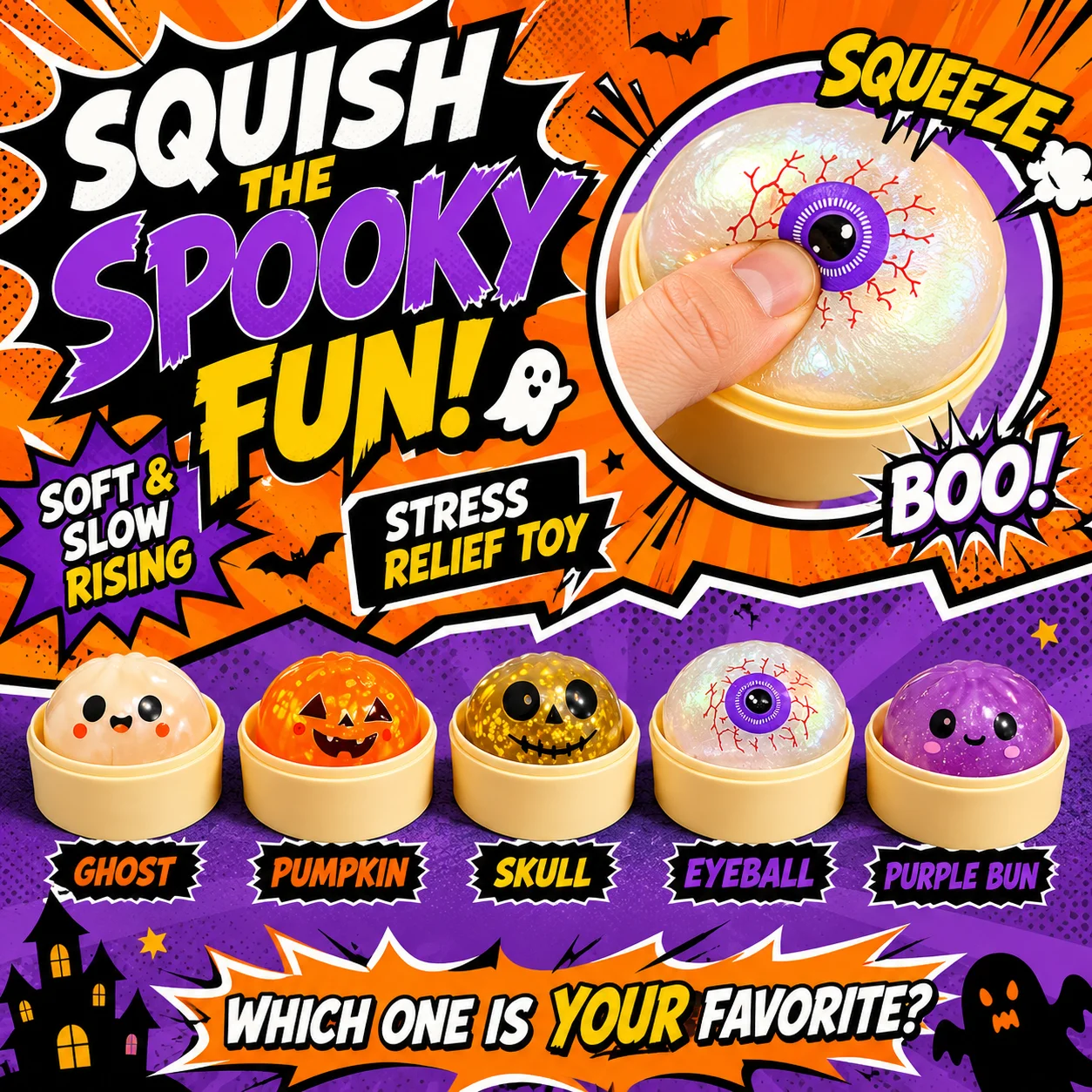 Halloween Dumpling Squishy – detail image 1