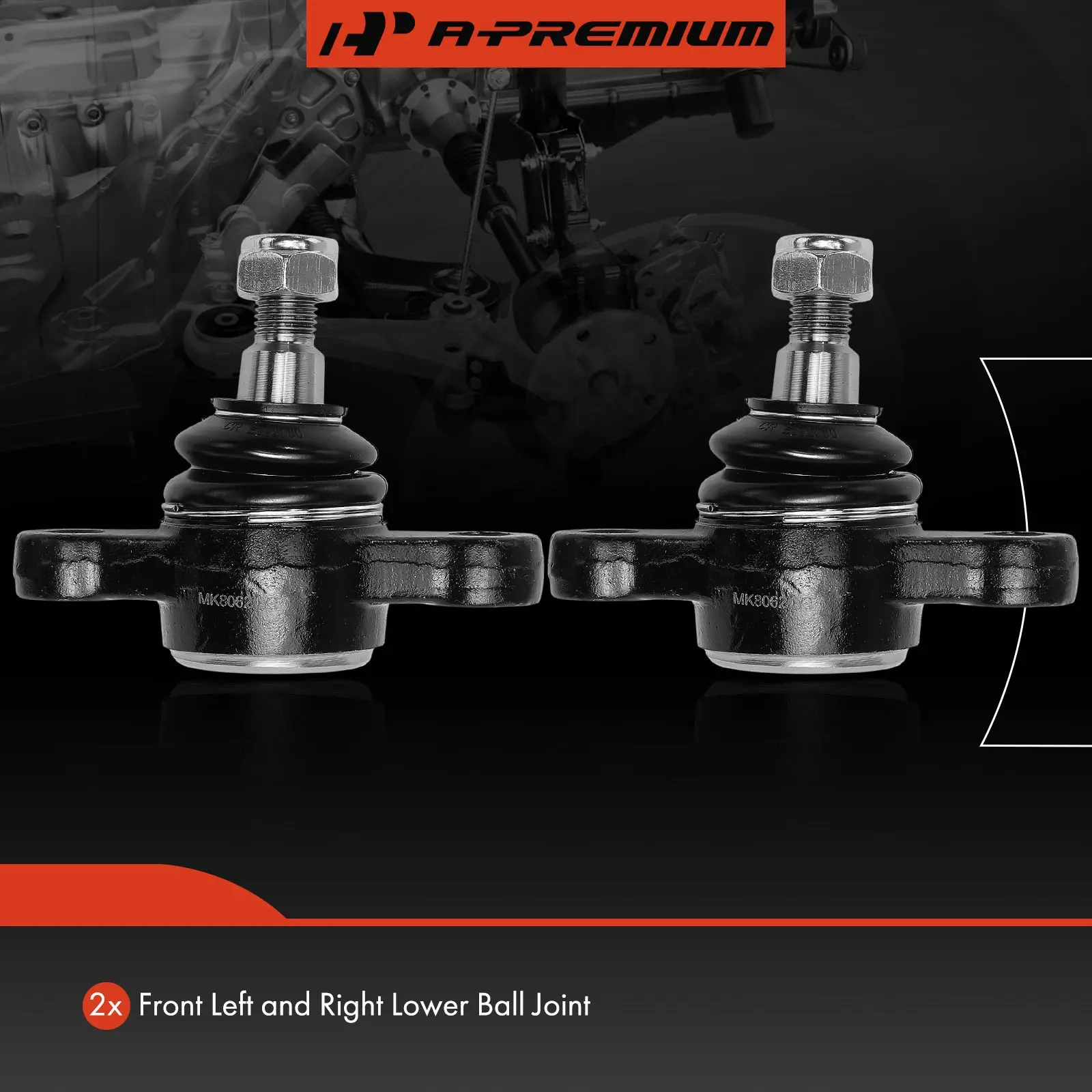 A-Premium 2x Front Lower Ball Joint for Hyundai Sonata 1998-2005 XG300 2001 XG350 Kia Optima Magentis 2001-2006 Amanti 2004-2006