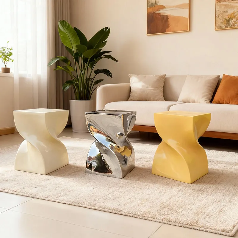 

Прикроватный столик INS Spiral, дизайнерский столик с витым дизайном для спальни и гостиной, эстетичный декор для дома и креативная мебель