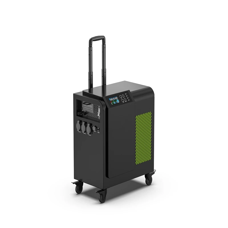 

Custom Waterproof 1.2KW 10A Portable AC EV Movable Charging Station with CCS CHADEMO NACS Charger