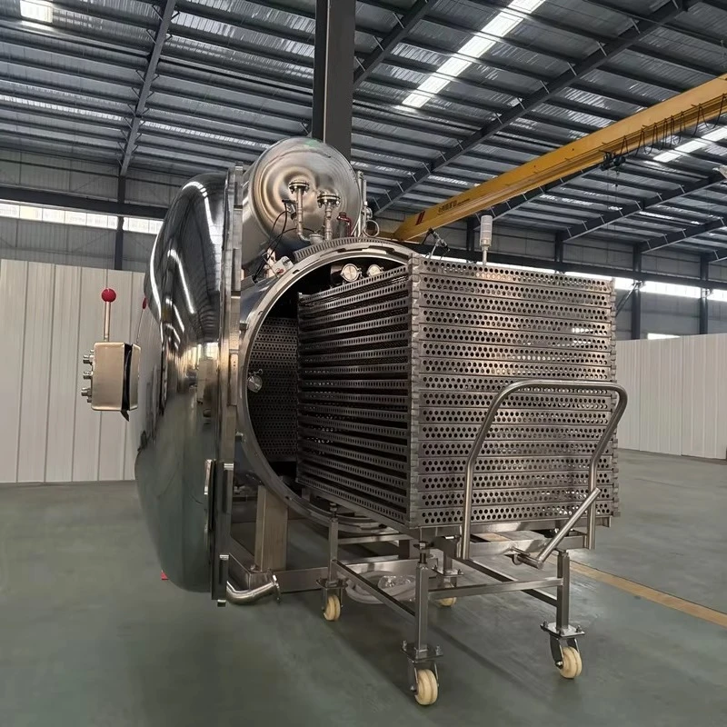 New Automatic Horizontal Tuna Fish Precooking Machine Retort Sterilizer Autoclave for Canned Food