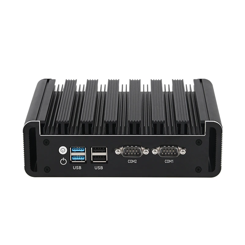 Helor Cloud Industrial Mini PC with Inter N100 Processor 16G DDR4 Support Windows10/11 LINUX 2*LAN 2*RS232  Desktop Computer