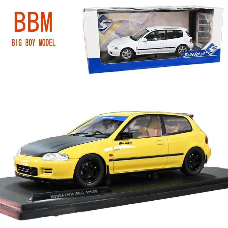 Diecast 1/18 Scale HONDA CIVIC EG6 Car Model Simulation HONDA CIVIC Alloy Car Model Static Classic Collection Toys