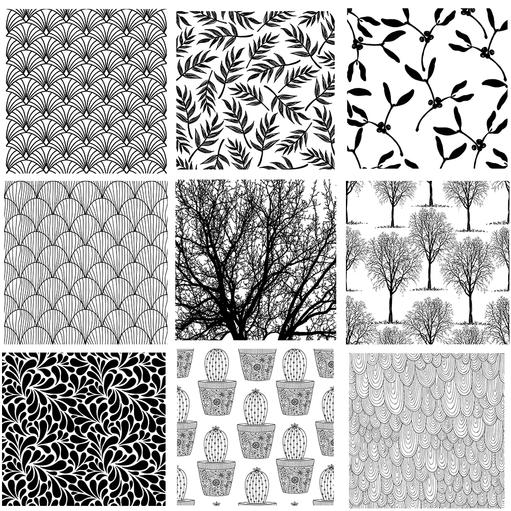 AZSG Full-page Pattern Clear Stamps For DIY Scrapbooking Decorative Card Making Crafts Fun Decoration Supplies