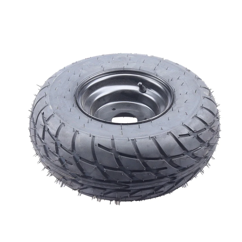 

‌7 Inch ATV Wheels & Tires Set - Universal Vacuum Beach Sand Tires for 4-Wheel Off-Road Vehicles Dune Bikes Golf Carts