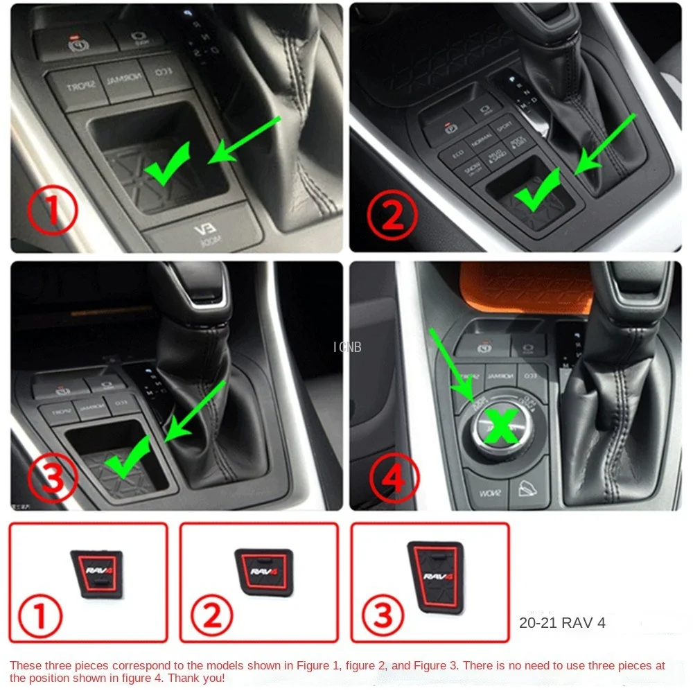 For Toyota RAV4 RAV 4 2019 2020 2021 Car Door Groove Mat Accessories