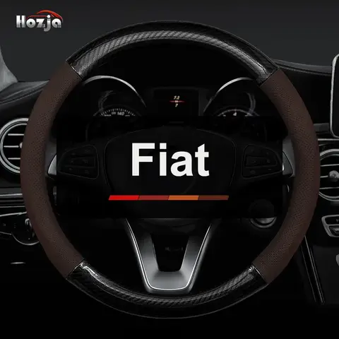 10 best sales fiat 500 leather steering wheel cover - №7