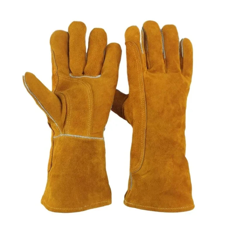 Extreme fire and heat resistant gloves, leather with kevlar stitching, perfect for fireplace, stove, oven, grill, welding