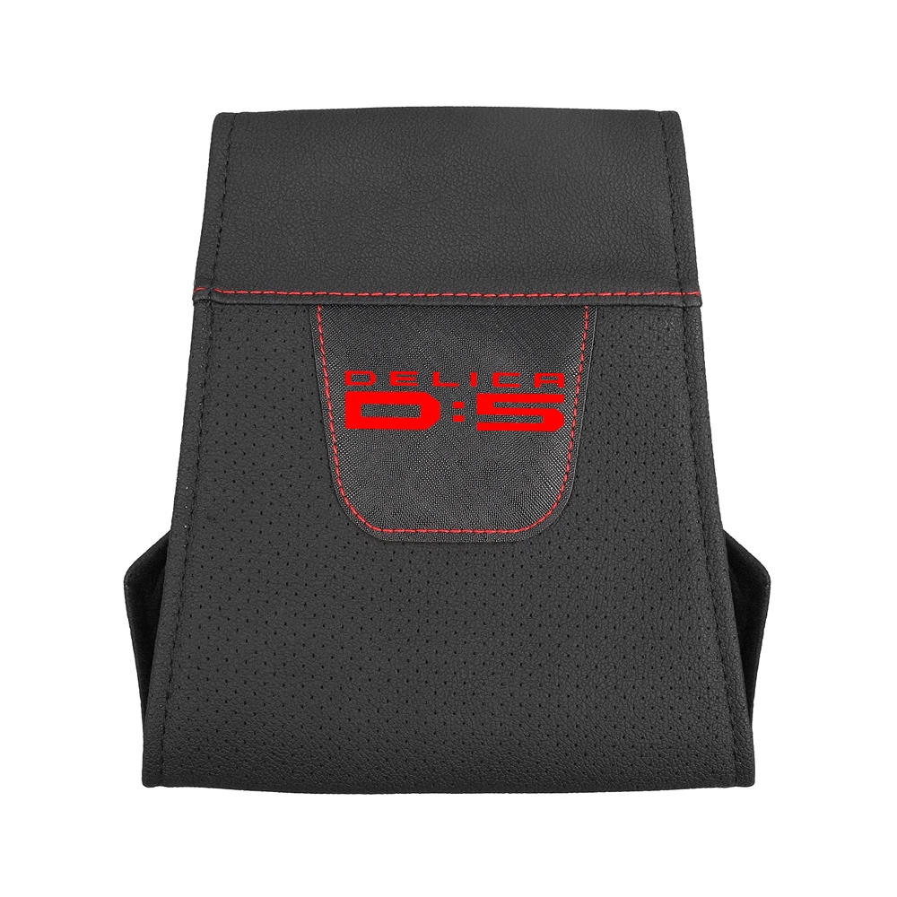 1pc For Mitsubishi Delica D5 Car Headrest Protector Case Pu Leather Car Headrest Cover Car Accessories