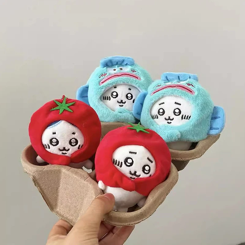 2024 New Cartoon Chiikawas Self-deprecating Bear 10Cm Plush Doll Keychain Pp Stuffed Cute Plush Doll Pendant Decoration Gift