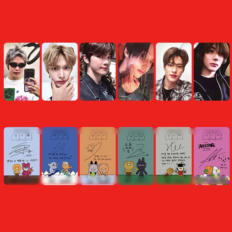 KPOP 6pcs/setRIIZE Mini Album RIIZING Group LOMIO Card SHOTARO EUNSEOK SUNGCHAN WONBIN SOHEE Girl\'s Gift Photo Card Postcard