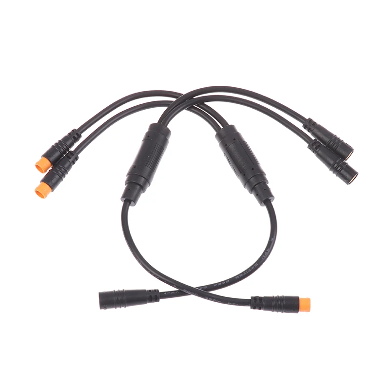 كابلات توصيل Y-Splitter 1T2 3 دبوس مقاومة للماء لأجهزة استشعار إشارة الدراجة الإلكترونية: أجزاء سلك للدراجات البخارية الكهربائية BAFANG والدراجات