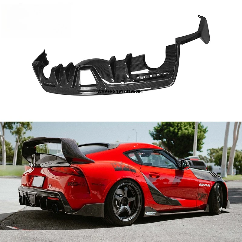 

SE Style Carbon Fiber Rear Diffuser for Supra GR MK5 A91 A90 2019+ Rear Bumper Splitter Spoiler Lip Body Kit