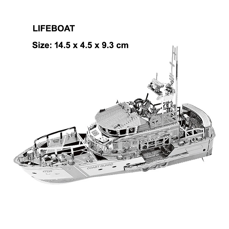 3D Metal Puzzle Boat Nautilus Burke Class Destroyer Bauhinia model KITS Assemble Jigsaw DIY Puzzle Gift Toys For Children