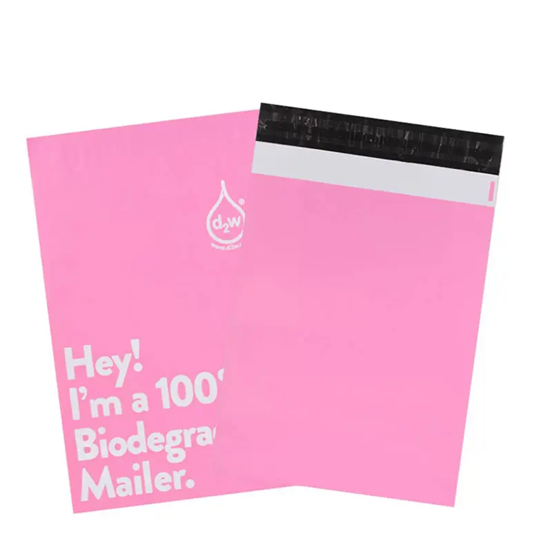 50Pcs/lots ECO Plant Starch Mailing Envelope Bag 100% D2W Biodegradable Courier Bags Express Postal Clothing Shoe Bag Organizer