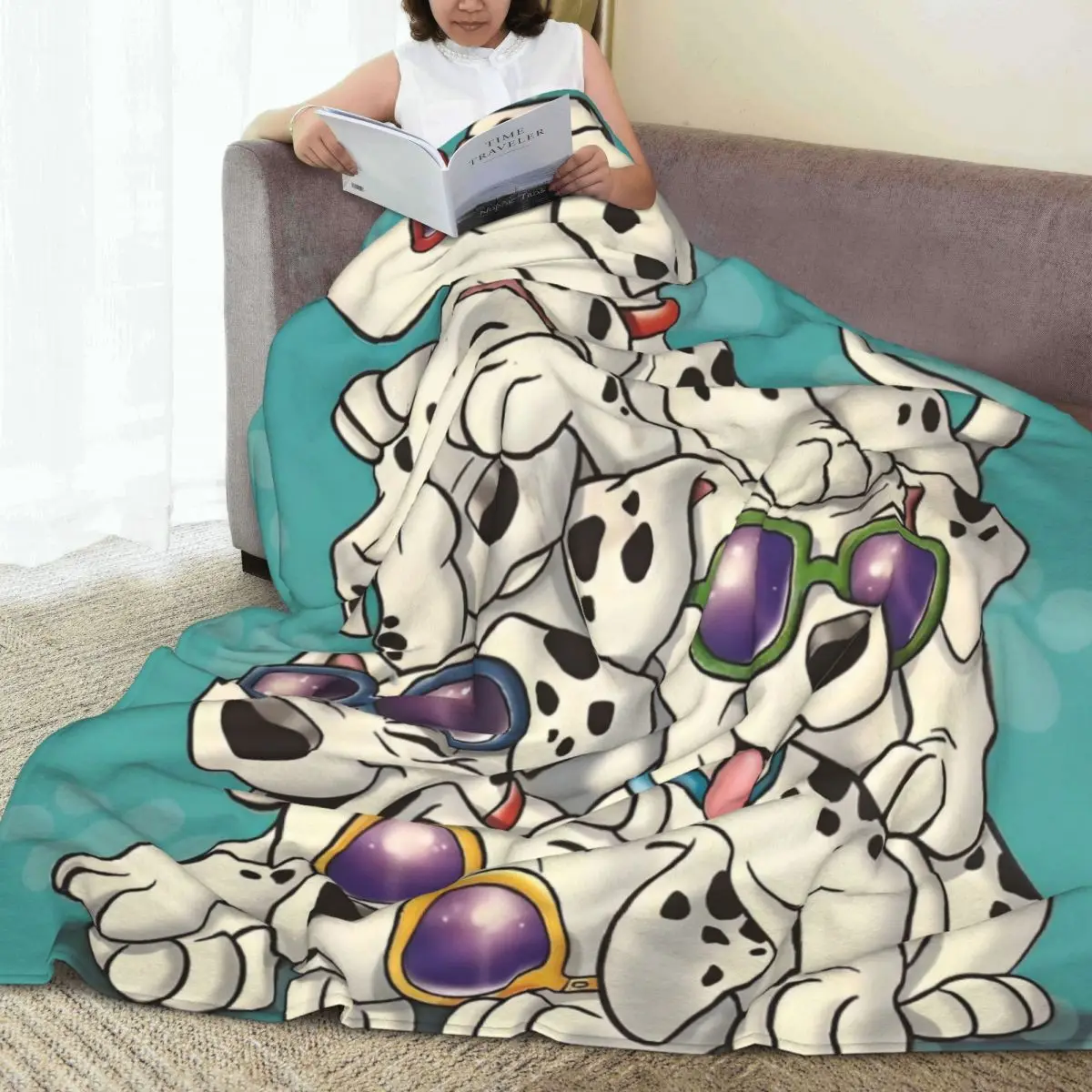 101 Dalmatians Blanket Quality Warm Soft Throw Blanket Spring Picnic Couch Chair Print Bedspread