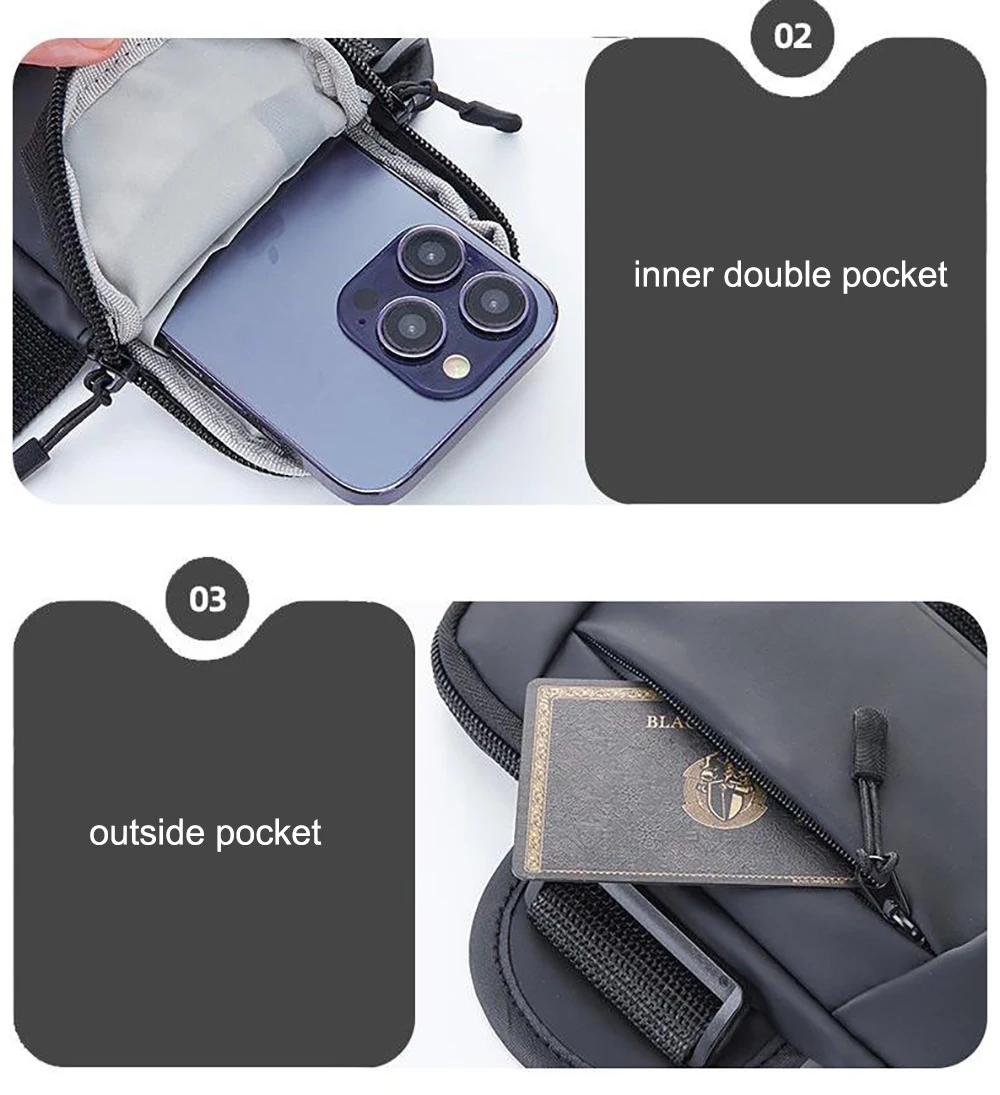 Laufarmband Tasche Telefon Fall Universal Sport Armband Arm Tasche Telefon Halter Mobile Wasserdichte Handgelenk Band – Detail 11