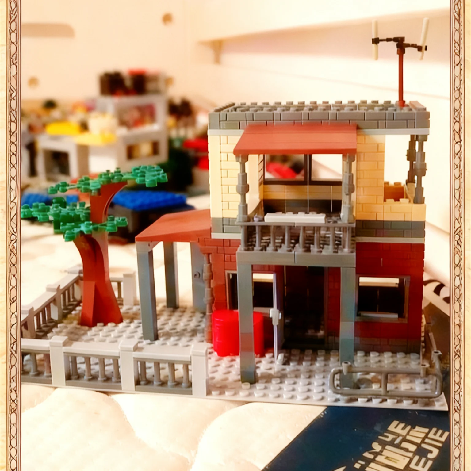 

Военная фортецевая руины MOC, строительный блок, мини-солдаты, фигурки боевого поля, база фортец, бункер, сцена боевого поля, модель кирпича