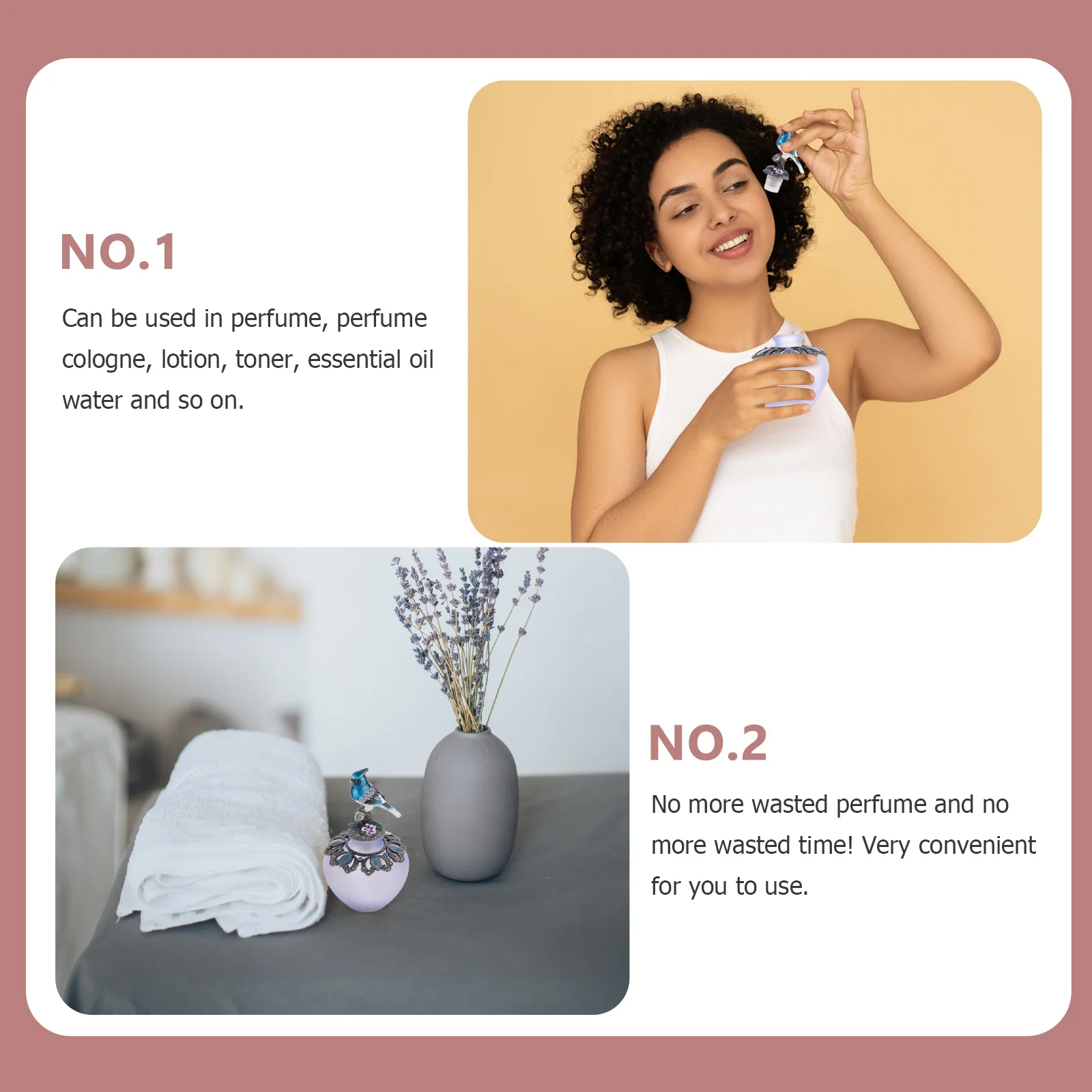 

Стеклянная бутылка для духов, маленькая пустая герметичная герметичная дорожная бутылка для хранения многоразовой жидкости