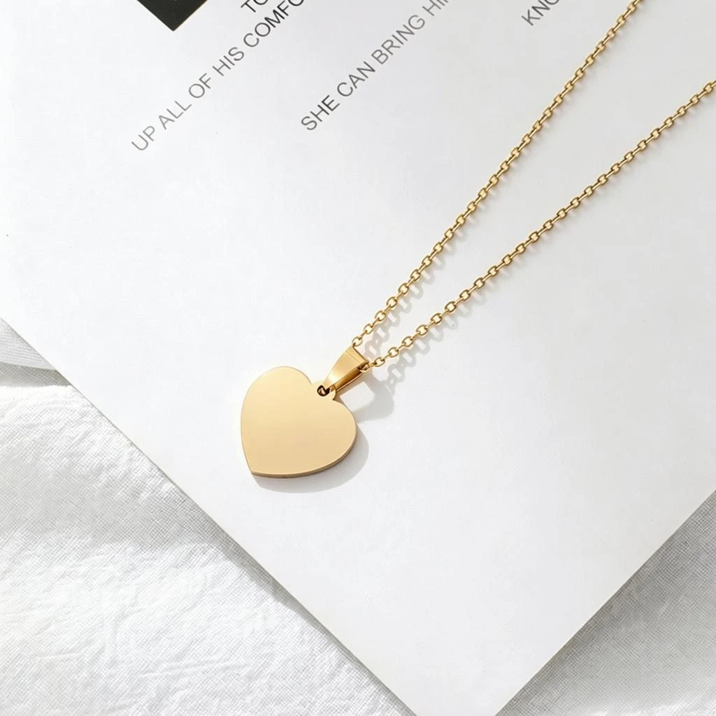 Cross-border e-commerce classic stainless steel dog tag long necklace for men and women can be laser engraved logo corrosion