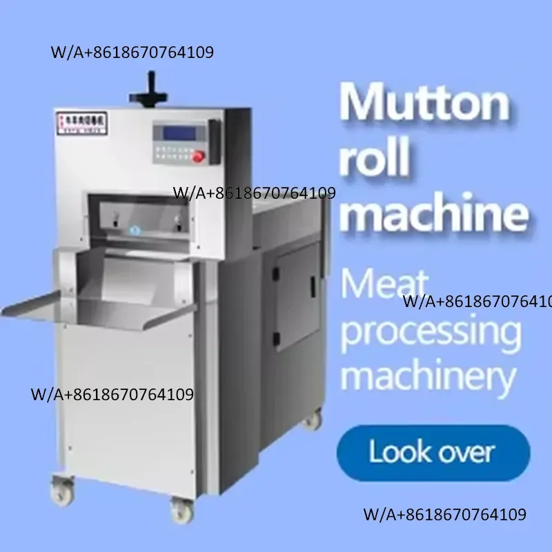 Jiayang Automatic Frozen Luncheon Lamb Beef Meat Slice Slicer Cnc Lamb Roll Bacon Slicer Cutting Frozen Meat Slicing Machine