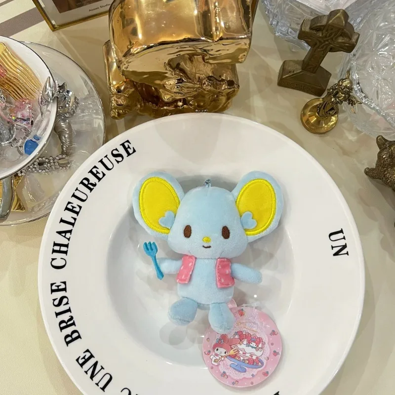 새로운 마이멜로디 가장 친한 친구 포크 플란드르 마우스 마이 스위트 피아노 봉제인형 열쇠고리 가방 펜던트 가방 액세서리 생일 선물