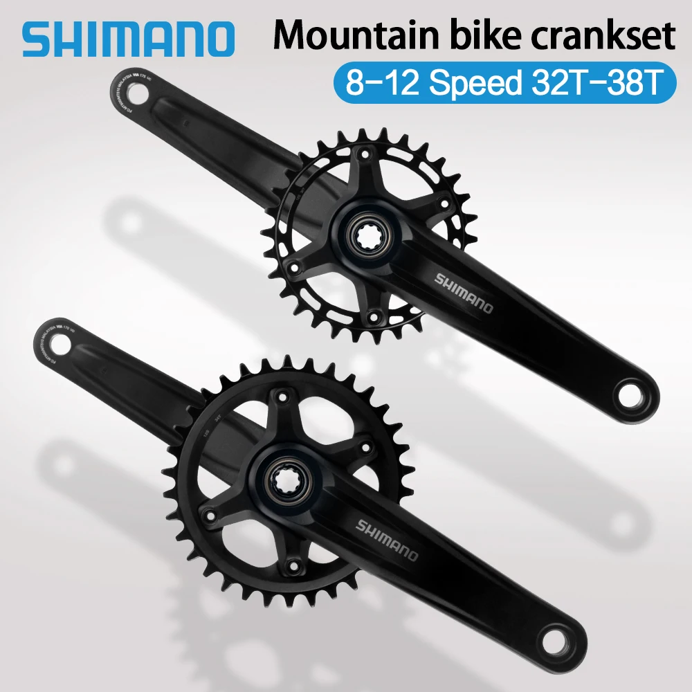 SHIMANO FC-MT510-1 1x8/9/10/11/12-Gang ​ ​ MTB 170/175mm WUZEI 96BCD 32/34/36/38/40T BSA-MT501/PA-MT500 Mountainbike-Kurbelgarnitur – Detail 2