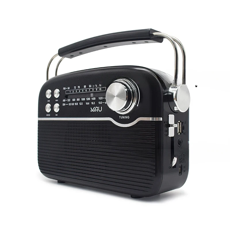 High quality portable rechargeable retro style home radio //