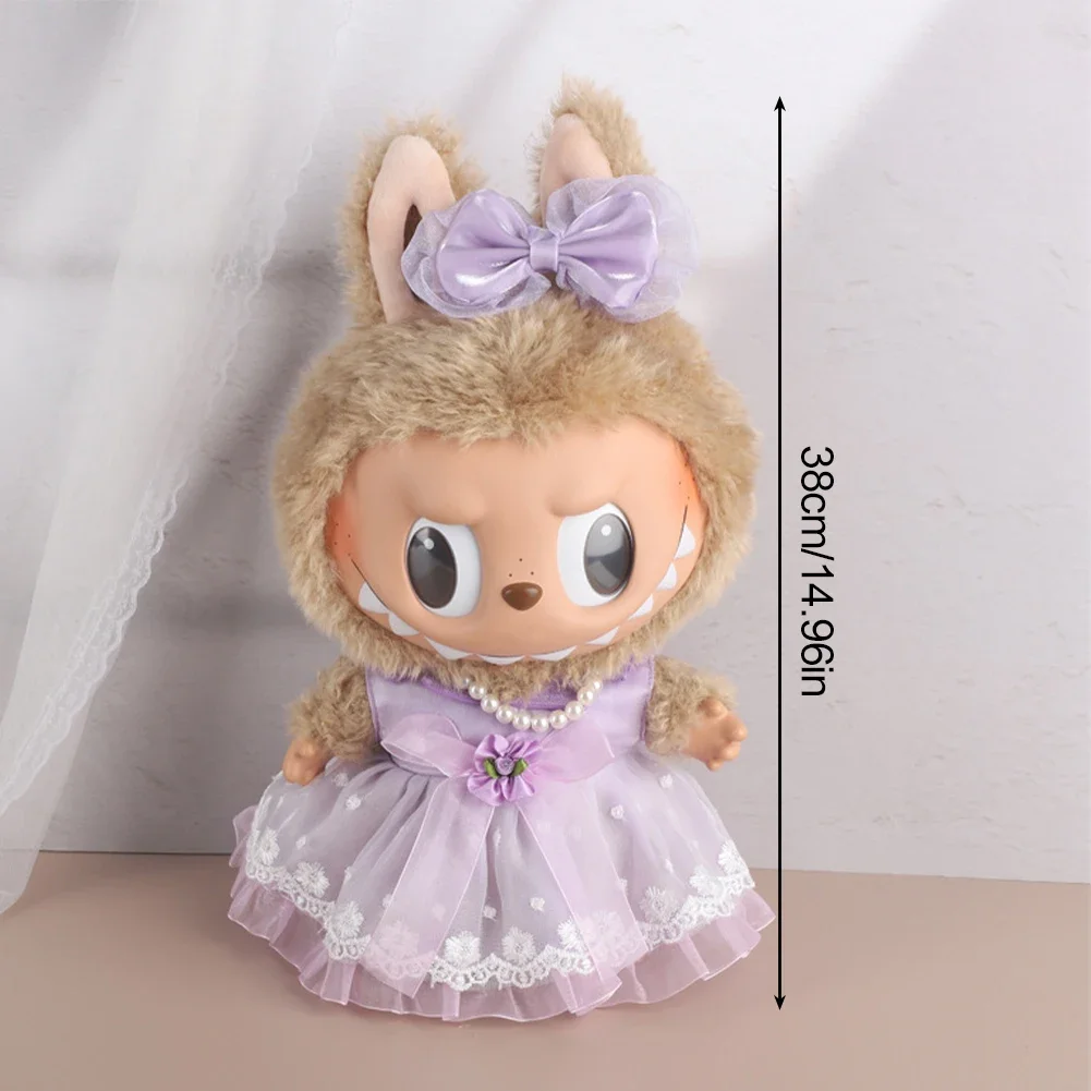 Suit for Labubu Doll Clothes 38cm Fashion Clothes Hoodies Doll Clothes Color Match Hoodies Dolls Accessories Cute Decoration